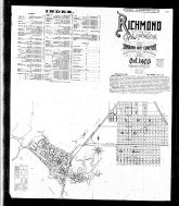 Index Map and Street Index, Richmond 1905